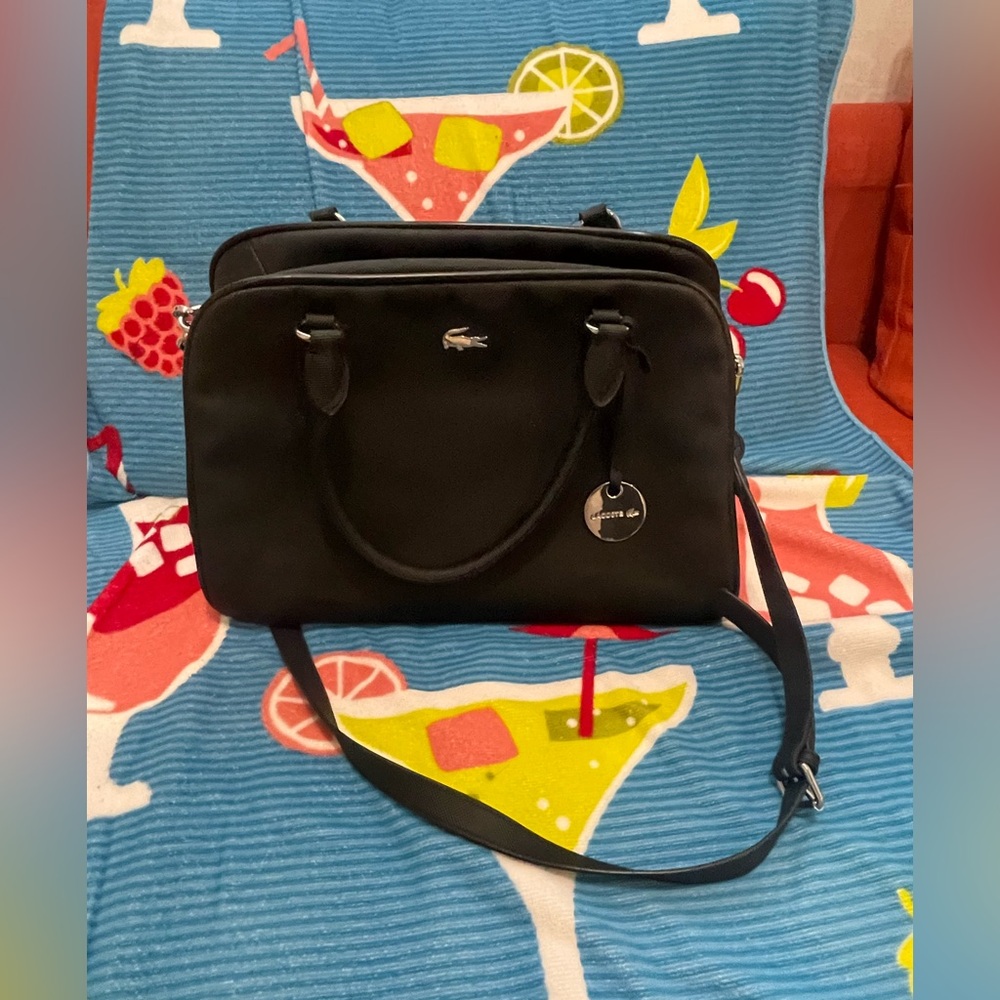 Lacoste Black Laptop Bag for Women
